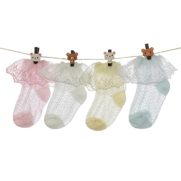 girls baby socks casual kids lace bow design summer mesh princess born sock infant thin children 4pair/lot, Pink;yellow
girls baby socks casual kids lace bow design summer mesh princess born sock infant thin children 4pair/lot, Pink;yellow