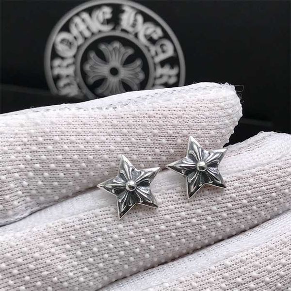 925 pure sier ch crosin cross original ear plug earrings men's and women's punk five pointed star thai sier earrings, Silver
925 pure sier ch crosin cross original ear plug earrings men's and women's punk five pointed star thai sier earrings, Silver
