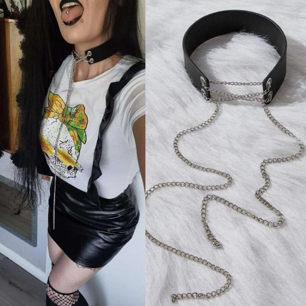chokers jid retro gothic women necklace punk leather collar choker body statement jewelry nightclub decor rock jewellery, Golden;silver
chokers jid retro gothic women necklace punk leather collar choker body statement jewelry nightclub decor rock jewellery, Golden;silver