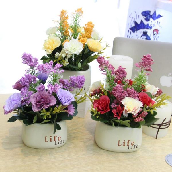 classic life pot oil painting carnation artificial flower bonsai set lilac decoration large decorative flowers & wreaths
classic life pot oil painting carnation artificial flower bonsai set lilac decoration large decorative flowers & wreaths
