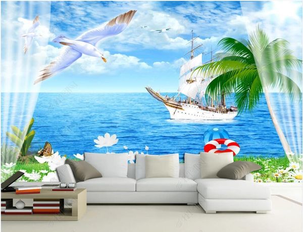 wallpapers 3d wallpaper custom po mural seaside sailboat seagull flowers landscape room home decoration for walls in rolls
wallpapers 3d wallpaper custom po mural seaside sailboat seagull flowers landscape room home decoration for walls in rolls