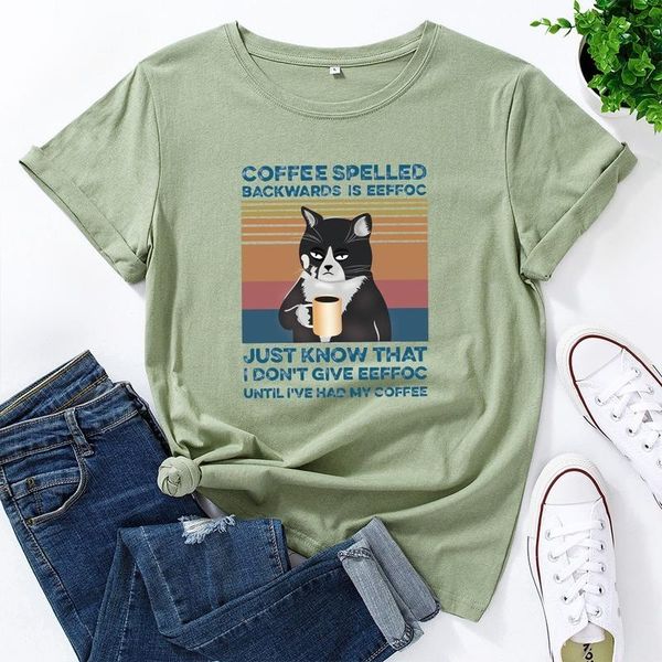 women's t-shirt summer cotton women t shirt 5xl plus size coffee cat print short sleeve graphic tee casual o-neck female oversized tsh, White
women's t-shirt summer cotton women t shirt 5xl plus size coffee cat print short sleeve graphic tee casual o-neck female oversized tsh, White
