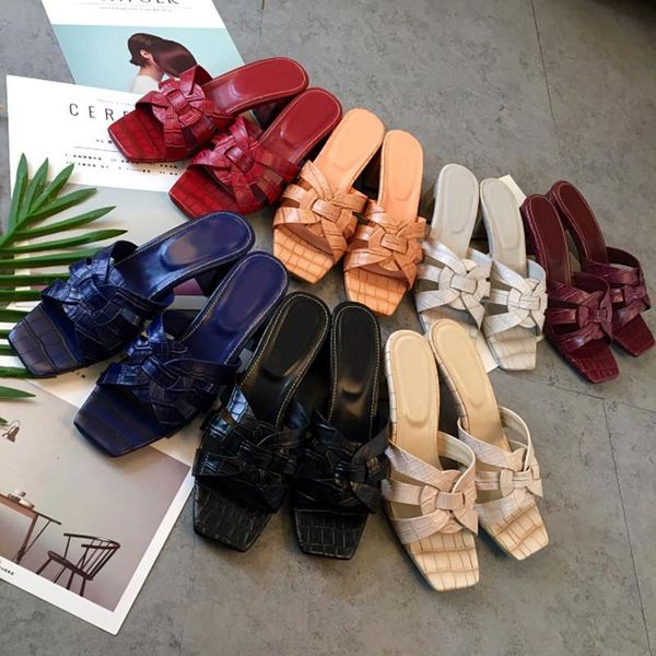 slippers summer women's real leather 6cm heeled chic genuine heels sandals eu35-42 size by753, Black
slippers summer women's real leather 6cm heeled chic genuine heels sandals eu35-42 size by753, Black