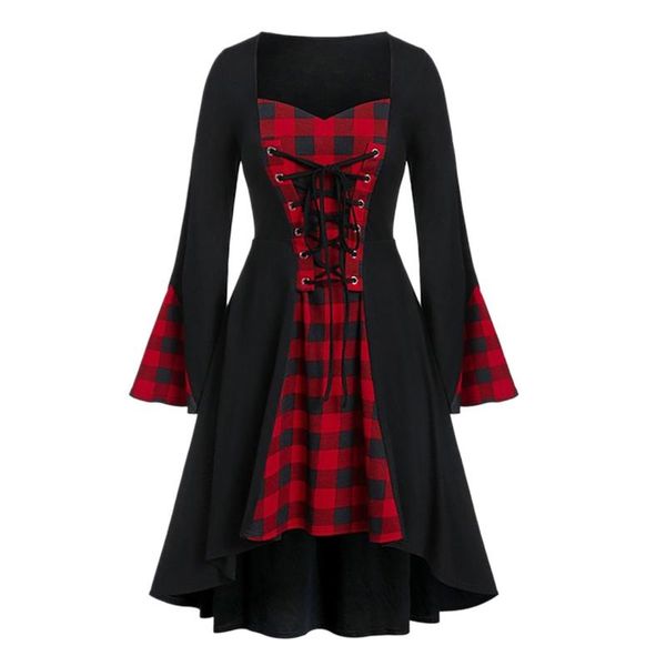 casual dresses women plaid bandage long sleeve court vintage dress large plus size 5x gothic stitching irregular design y2k clothes robe, Black;gray
casual dresses women plaid bandage long sleeve court vintage dress large plus size 5x gothic stitching irregular design y2k clothes robe, Black;gray