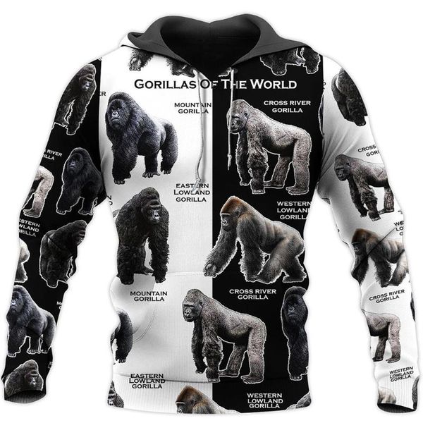 men's hoodies & sweatshirts fashion hoodie world gorilla 3d printing harajuku comfortable long sleeve zipper hoodie/sweatshirt ap, Black
men's hoodies & sweatshirts fashion hoodie world gorilla 3d printing harajuku comfortable long sleeve zipper hoodie/sweatshirt ap, Black