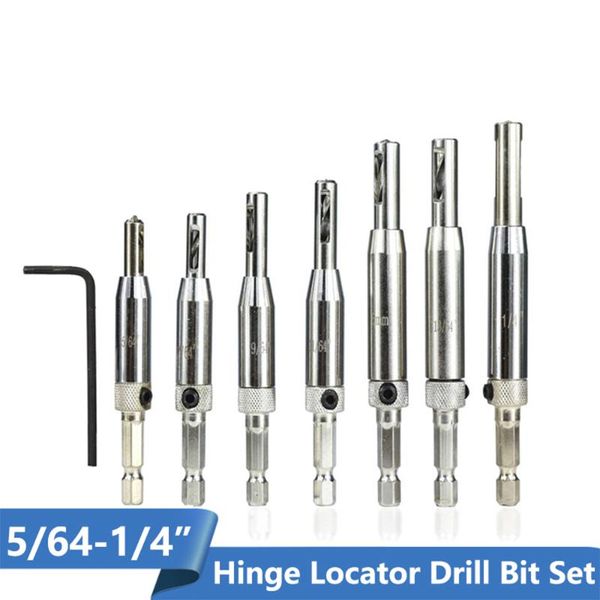 set self centering hinge drill bit door cabinet locating hole cutter woodworking tool hss center 5/64-1/4 professional bits
set self centering hinge drill bit door cabinet locating hole cutter woodworking tool hss center 5/64-1/4 professional bits