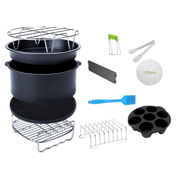 air fryers 12pcs/set 8 inch fryer accessories 4.2qt-6.8qt skewers rack baking papers
air fryers 12pcs/set 8 inch fryer accessories 4.2qt-6.8qt skewers rack baking papers