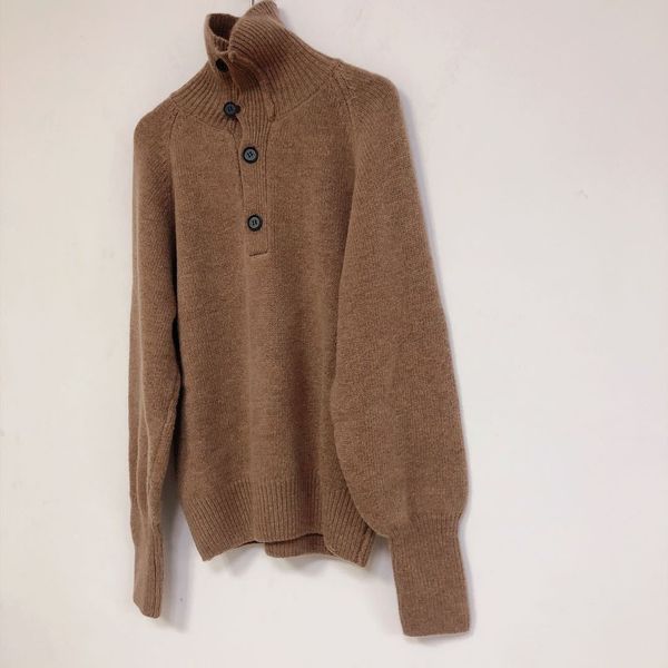 sweater 2021 autumn winter lapel stand collar two wear loose and thin long sleeve all-match women's wool zl37, White;black
sweater 2021 autumn winter lapel stand collar two wear loose and thin long sleeve all-match women's wool zl37, White;black