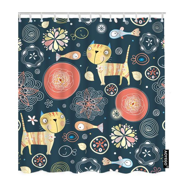 cat bathroom shower curtain cute cartoon flower fish cats leaves doodle polka dot curtains home long polyester fabric shower
cat bathroom shower curtain cute cartoon flower fish cats leaves doodle polka dot curtains home long polyester fabric shower