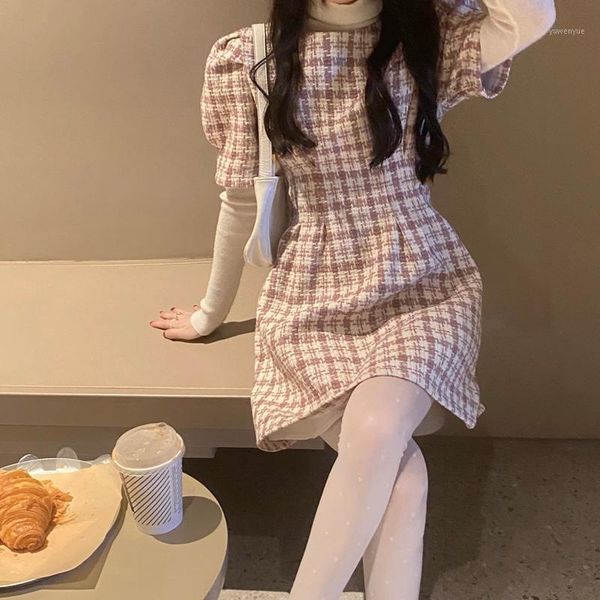 alien kitty 2021 spring korean puff sleeve houndstooth women dress lady loose princess style dresses three quarter casual, Black;gray
alien kitty 2021 spring korean puff sleeve houndstooth women dress lady loose princess style dresses three quarter casual, Black;gray