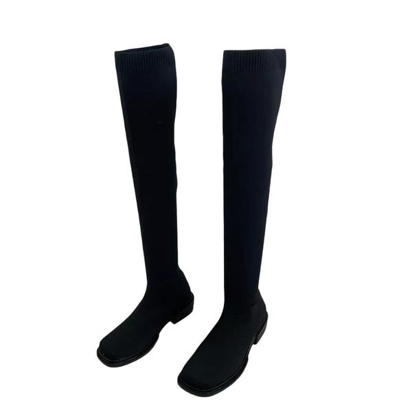 boots autumn shoes women 2021elastic force knit overknees low heel round toe long casual black bottes femme petit talon
boots autumn shoes women 2021elastic force knit overknees low heel round toe long casual black bottes femme petit talon