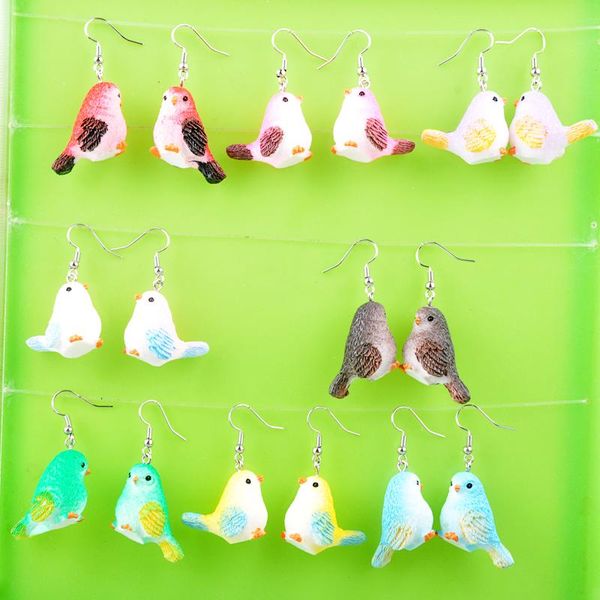 fashion decoration resin 3d bird magpie sparrow earrings drop dangle earing jewelry women boutique bijoux ornament & chandelier, Silver
fashion decoration resin 3d bird magpie sparrow earrings drop dangle earing jewelry women boutique bijoux ornament & chandelier, Silver