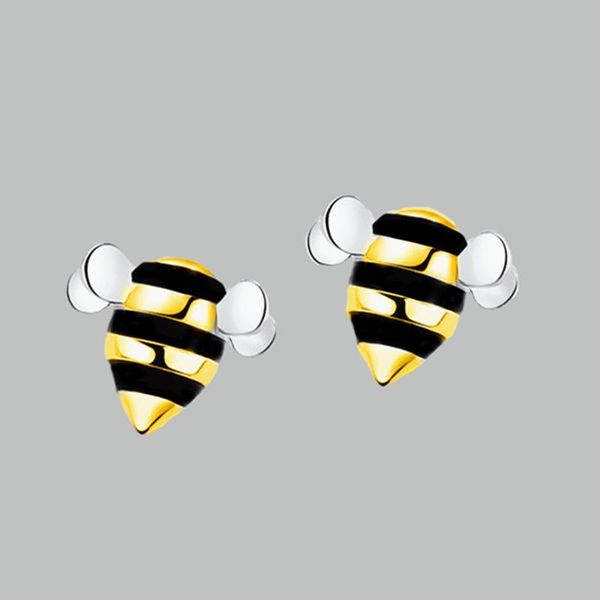 stud foxanry prevent allergy 925 sterling silver earrings trendy cute black drop glaze bee elegant party jewelry for women, Golden;silver
stud foxanry prevent allergy 925 sterling silver earrings trendy cute black drop glaze bee elegant party jewelry for women, Golden;silver
