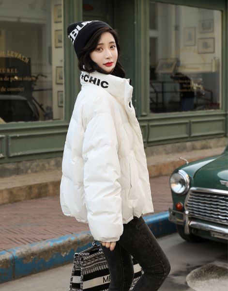women's winter down jacket stand collar light and thin fashion wet short style, Black
women's winter down jacket stand collar light and thin fashion wet short style, Black