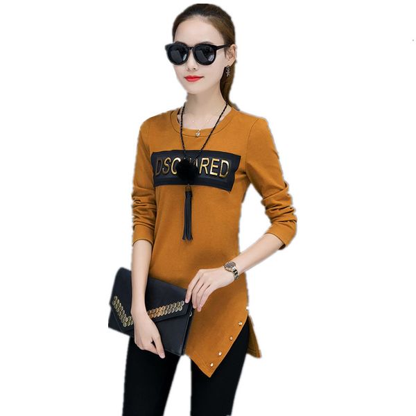 tee solid women cast lady tees loose female assimity shirt patchwork cotton t-shirt complete long letter camisa h phkt, White
tee solid women cast lady tees loose female assimity shirt patchwork cotton t-shirt complete long letter camisa h phkt, White