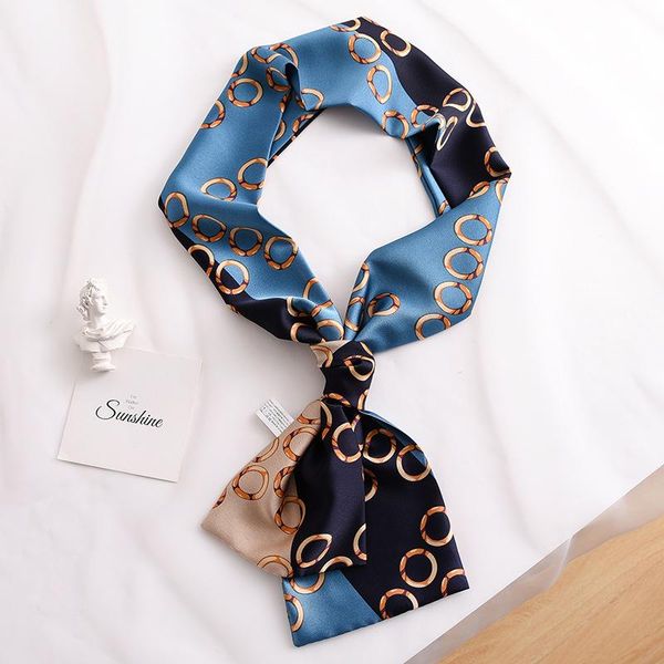 scarves 15*145cmfashion were thin multifunctional and long streamer imitation silk scarf style fashion small sjaal, Blue;gray
scarves 15*145cmfashion were thin multifunctional and long streamer imitation silk scarf style fashion small sjaal, Blue;gray
