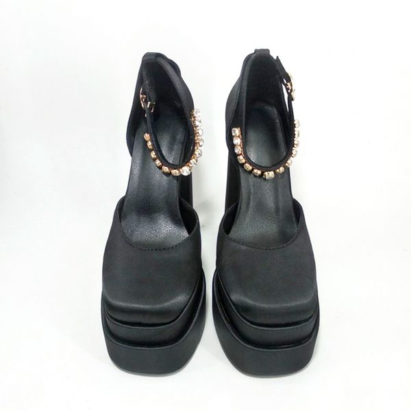 brand designer pumps luxury satin cloth crystal buckle spring summer female party runway shoes round toe high heels women sandal, Black
brand designer pumps luxury satin cloth crystal buckle spring summer female party runway shoes round toe high heels women sandal, Black