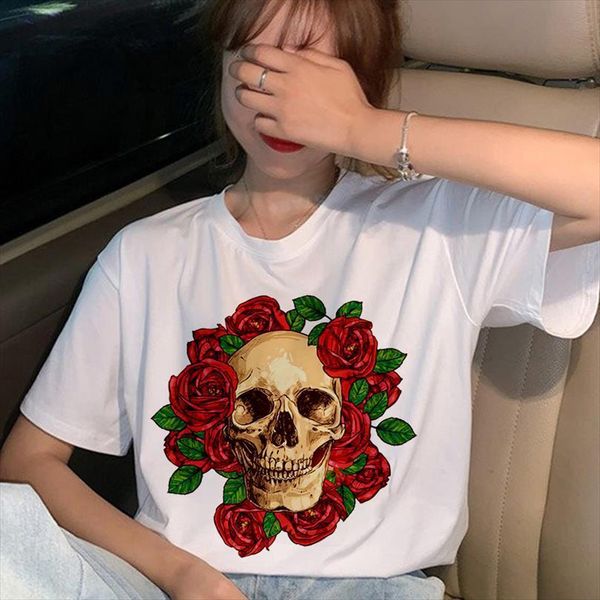 harajuku and women skull flower mens printing summer retro punk casual fashion streetwear short sleeved white, White;black
harajuku and women skull flower mens printing summer retro punk casual fashion streetwear short sleeved white, White;black