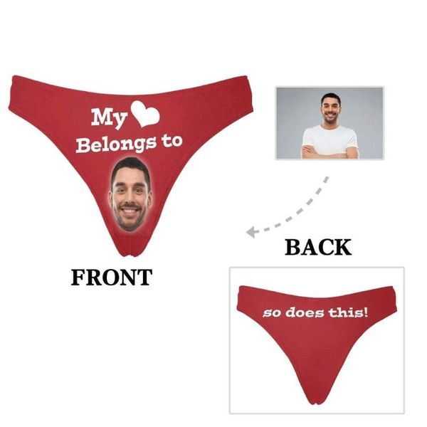 women's panties yescustom face po love classic thong underwear v-string briefs personalized female anniversary birthday gifts, Black;pink
women's panties yescustom face po love classic thong underwear v-string briefs personalized female anniversary birthday gifts, Black;pink