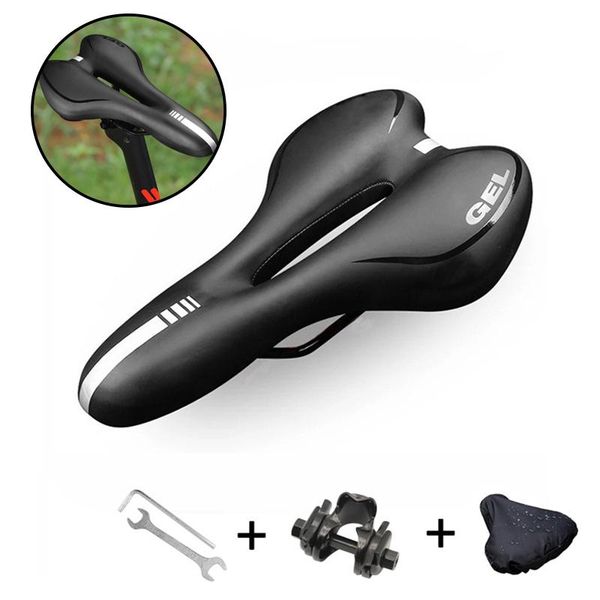 bike saddles bicycle seat cushion comfortable silicone mtb saddle riding equipment accessories with holder + tools rain cover
bike saddles bicycle seat cushion comfortable silicone mtb saddle riding equipment accessories with holder + tools rain cover