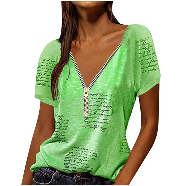 women's t-shirt women vintage print plus-size fashion short sleeve v-neck printing casual camisetas de mujer, White
women's t-shirt women vintage print plus-size fashion short sleeve v-neck printing casual camisetas de mujer, White