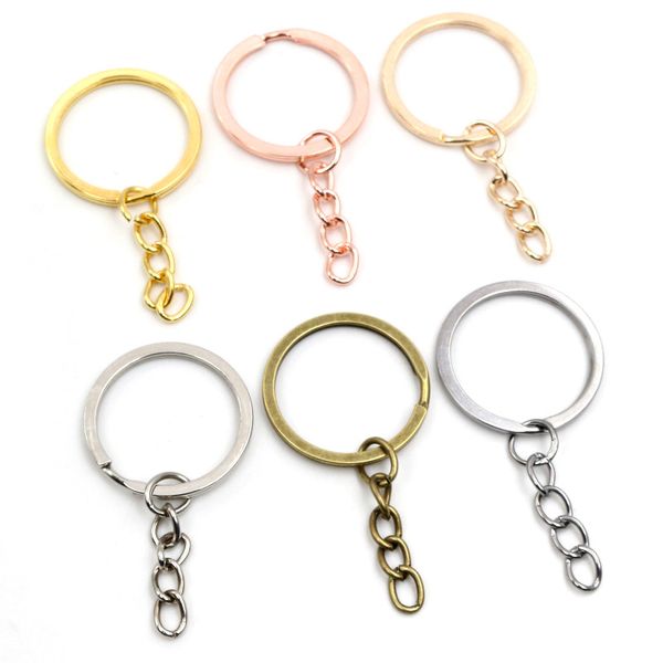 6-color gold-plated key chain, 50mm long, round holder, wholesale, 20 pieces / batch, Silver
6-color gold-plated key chain, 50mm long, round holder, wholesale, 20 pieces / batch, Silver