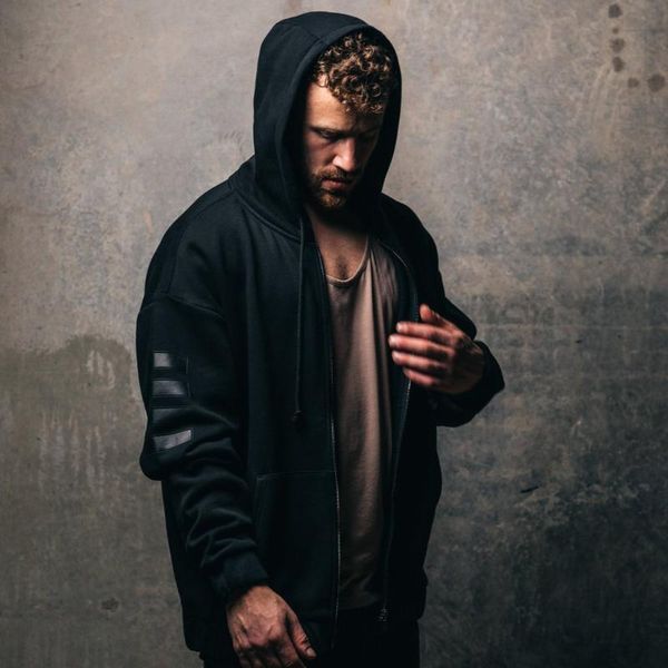 men's hoodies & sweatshirts 2021 spring and autumn sports leisure running zipper hooded loose long sleeve hoodie cardigan jacket, Black
men's hoodies & sweatshirts 2021 spring and autumn sports leisure running zipper hooded loose long sleeve hoodie cardigan jacket, Black