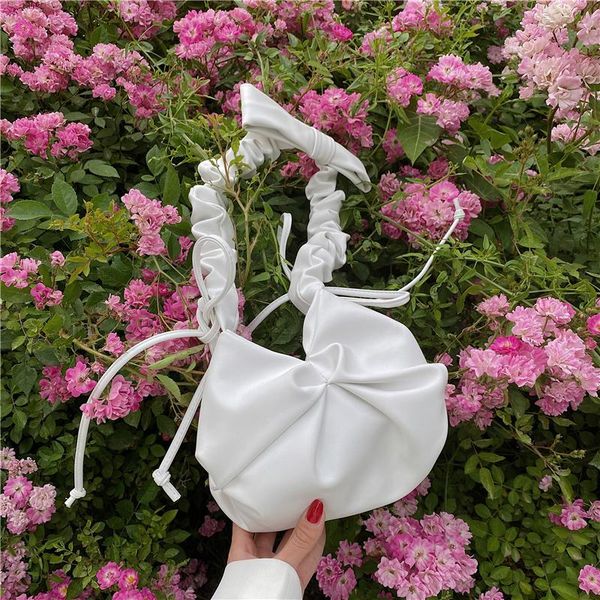 totes solid pleated women's bags 2021 bow strap underaem cloud mini bag soft pu leather shoulder ladies luxury designer handbag
totes solid pleated women's bags 2021 bow strap underaem cloud mini bag soft pu leather shoulder ladies luxury designer handbag