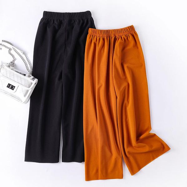 women's pants & capris summer thin section casual wide leg solid color elastic high waist large size loose fashion elegant trousers, Black;white
women's pants & capris summer thin section casual wide leg solid color elastic high waist large size loose fashion elegant trousers, Black;white