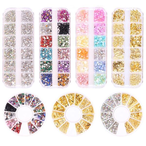 nail art decorations 12grids/box colorful rhinestones flatback crystal stone gold rivet shell acrylic diamond 3d shinny decoration, Silver;gold
nail art decorations 12grids/box colorful rhinestones flatback crystal stone gold rivet shell acrylic diamond 3d shinny decoration, Silver;gold