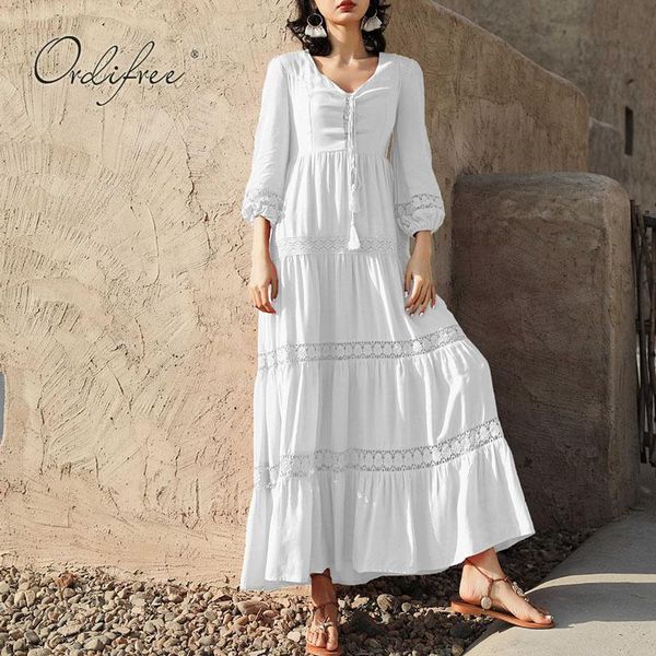 casual dresses ordi2021 summer vintage women maxi dress white lace crochet boho long beach, Black;gray
casual dresses ordi2021 summer vintage women maxi dress white lace crochet boho long beach, Black;gray