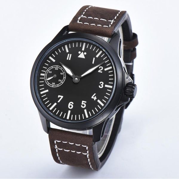wristwatches 2022 mechanical men's watch manual winding seagull movement leather strap clock 2012b, Slivery;brown
wristwatches 2022 mechanical men's watch manual winding seagull movement leather strap clock 2012b, Slivery;brown