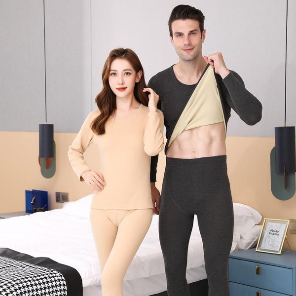 men's thermal underwear winter warm solid women's set autumn double-sided sanding soft women homewear pajamas to 3xl, Black;white
men's thermal underwear winter warm solid women's set autumn double-sided sanding soft women homewear pajamas to 3xl, Black;white