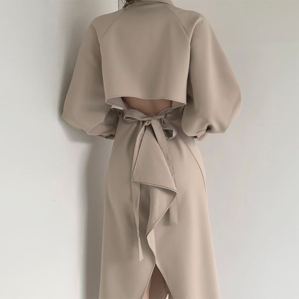 dress autumn for women long sleeve turn down collar backless split high waist ladies es party elegant casual 18p2 6w8w, Black;gray
dress autumn for women long sleeve turn down collar backless split high waist ladies es party elegant casual 18p2 6w8w, Black;gray