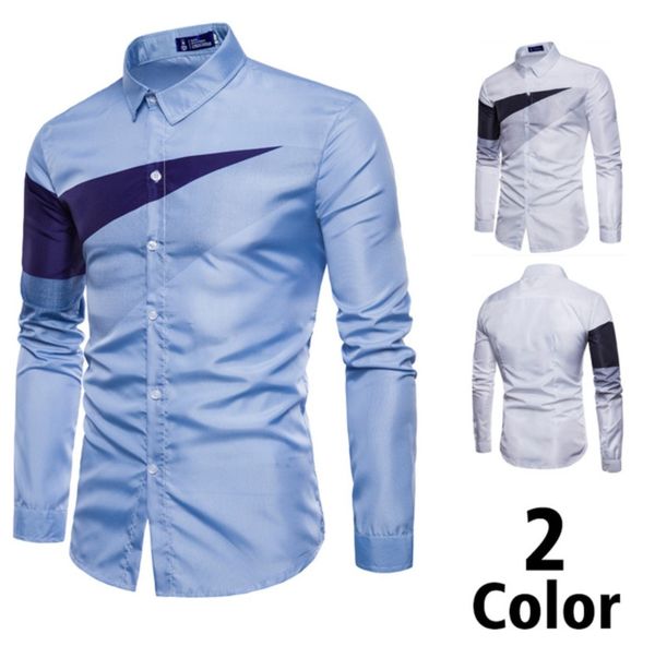 men's casual shirts mens europe size slim fit male panelled dress shirt solid long sleeve british style cotton office suit coat fall sp, White;black
men's casual shirts mens europe size slim fit male panelled dress shirt solid long sleeve british style cotton office suit coat fall sp, White;black