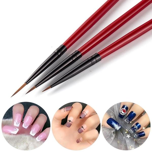 nail brushes 3pcs/set 5/7/11mm french stripe art liner brush set flower design manicure painting diy drawing pen tool, Yellow
nail brushes 3pcs/set 5/7/11mm french stripe art liner brush set flower design manicure painting diy drawing pen tool, Yellow
