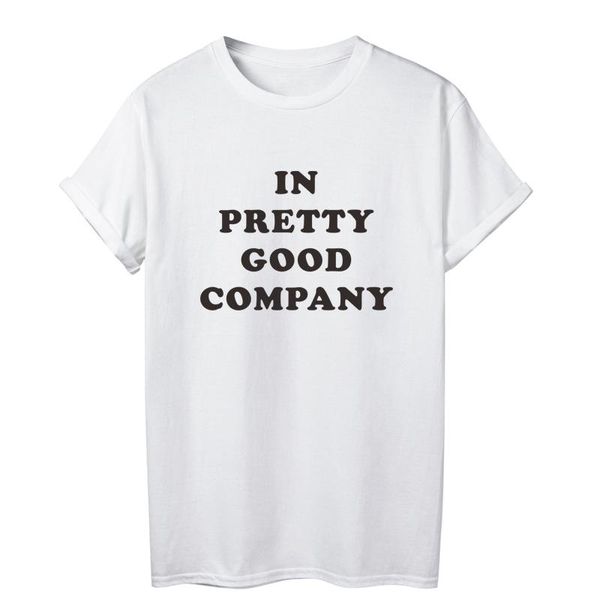 women's t-shirt onseme female summer casual short sleeve t shirts in pretty good company letters shirt cotton tees diy drop ship, White
women's t-shirt onseme female summer casual short sleeve t shirts in pretty good company letters shirt cotton tees diy drop ship, White