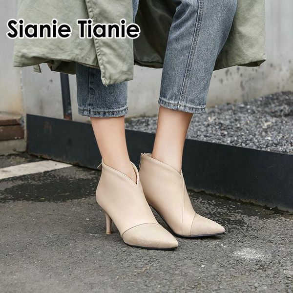 boots sianie tianie v cut design women ankle 2021 winter thin high heels short ladies shoes pumps plus size 44 45 11, Black
boots sianie tianie v cut design women ankle 2021 winter thin high heels short ladies shoes pumps plus size 44 45 11, Black