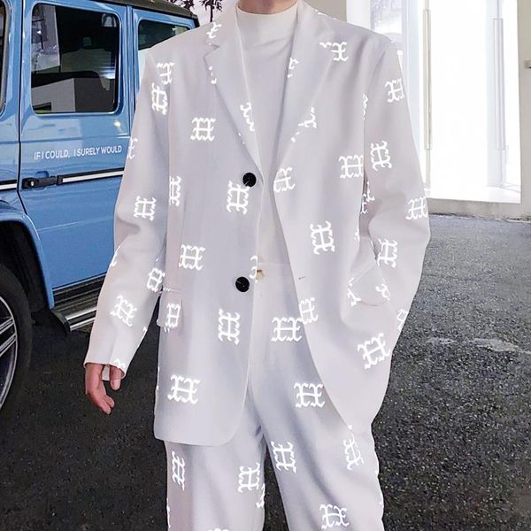 men's suits & blazers reflective night lighting graphic print blackgothic blazer jacket bf harajuku fashion dj show ins. dance costume, White;black
men's suits & blazers reflective night lighting graphic print blackgothic blazer jacket bf harajuku fashion dj show ins. dance costume, White;black