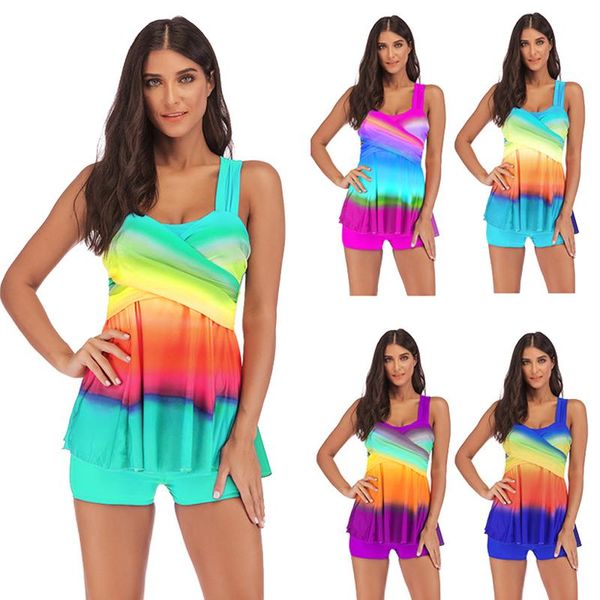 one-piece suits womens rainbow tankini swimdress swimsuit beachwear padded swimwear plus size bikini swim suit gradient s~5xl 5 colors
one-piece suits womens rainbow tankini swimdress swimsuit beachwear padded swimwear plus size bikini swim suit gradient s~5xl 5 colors