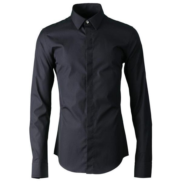 men's casual shirts 100% cotton men shirt luxury solid color long sleeve social camisa masculina mens slim fit plus size, White;black
men's casual shirts 100% cotton men shirt luxury solid color long sleeve social camisa masculina mens slim fit plus size, White;black