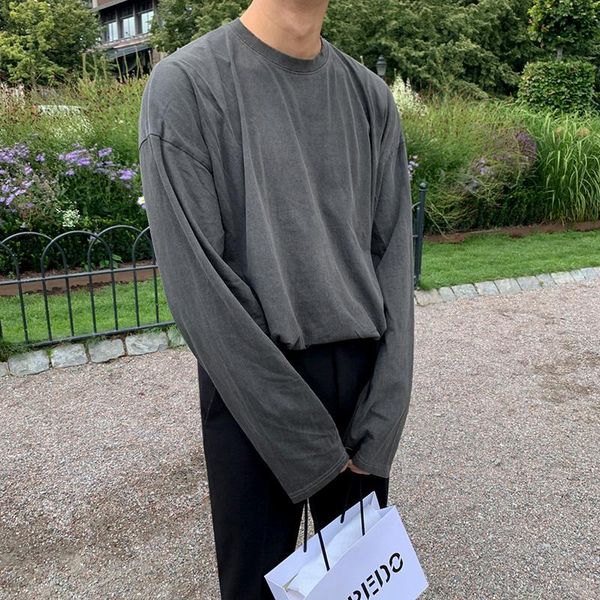 men's t-shirts retro t-shirt washed gray long-sleeved loose solid color korean version of the trend high street bottoming shirt, White;black
men's t-shirts retro t-shirt washed gray long-sleeved loose solid color korean version of the trend high street bottoming shirt, White;black