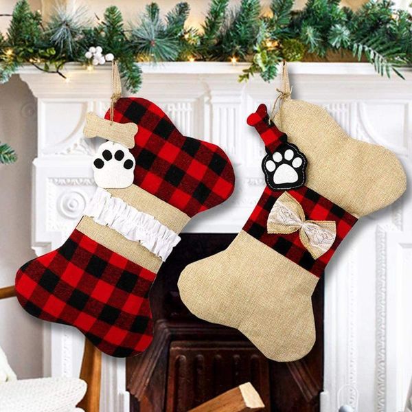 christmas decorations biemlerfn stocking burlap plaid large bone shape pets stockings classic hanging for decoration
christmas decorations biemlerfn stocking burlap plaid large bone shape pets stockings classic hanging for decoration