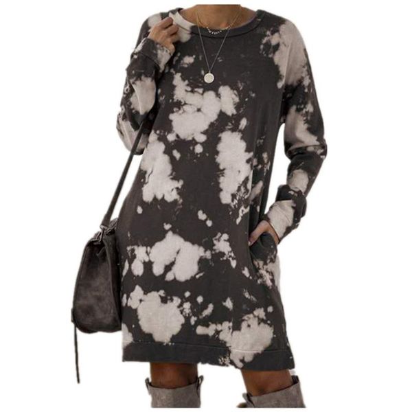 casual dresses women 2021 autumn pullover midi dress loose long sleeve pockets print o-neck out wear female robe femme, Black;gray
casual dresses women 2021 autumn pullover midi dress loose long sleeve pockets print o-neck out wear female robe femme, Black;gray