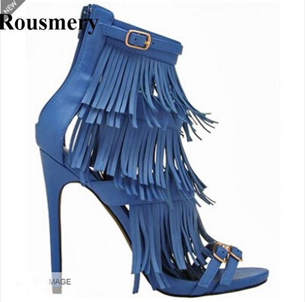 fashion women tassels design blue black ankle sandals open toe fringes high heel charming dress shoes
fashion women tassels design blue black ankle sandals open toe fringes high heel charming dress shoes