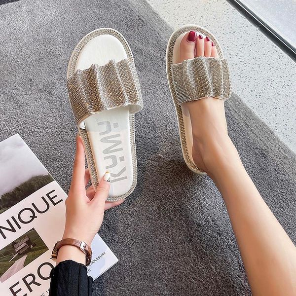 slippers shoes woman's slides low fashion loafers jelly flip flops 2021 flat luxury glitter basic fabric pu crystal rubber, Black
slippers shoes woman's slides low fashion loafers jelly flip flops 2021 flat luxury glitter basic fabric pu crystal rubber, Black