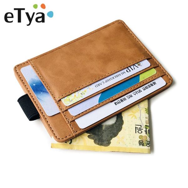 card holders etya thin business leather wallet id holder purse slim money pocket case men women fashion bag, Brown;gray
card holders etya thin business leather wallet id holder purse slim money pocket case men women fashion bag, Brown;gray