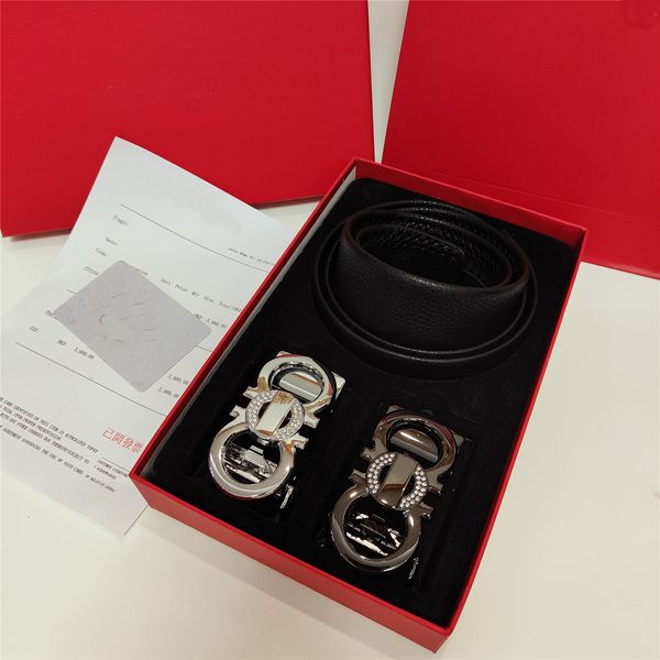 luxury designers belt double letter big buckle fashion genuine leather women belts men classic casual waistband with 2 buckles gift box, Black;brown
luxury designers belt double letter big buckle fashion genuine leather women belts men classic casual waistband with 2 buckles gift box, Black;brown