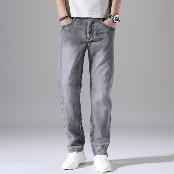 men's jeans streetwear spring summer retro fashion straight regular stretch denim pants trousers classic men big size 28-40, Blue
men's jeans streetwear spring summer retro fashion straight regular stretch denim pants trousers classic men big size 28-40, Blue