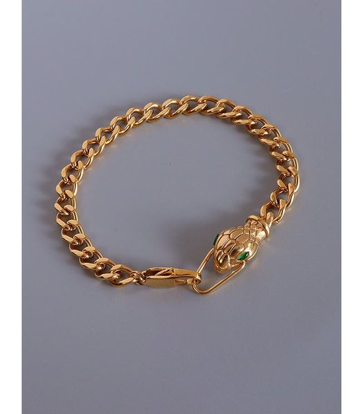 link, chain stainless steel gold plated bracelet women ring charm cuff crystal snake bague jewelry fashion classic, Black
link, chain stainless steel gold plated bracelet women ring charm cuff crystal snake bague jewelry fashion classic, Black